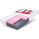 FDM Matratze 180x200 cm Härtegrad H3 H4 Höhe 18 cm Kaltschaummatratze HR-Schaum Visco-Schaum 7 Komfortzonen mit Hypoallergenem Waschbarem Aloe Vera Bezug Oeko-Tex Lunera Max