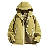 SRZYMJ Gelb Daunenjacke Herren Winterjacke mit ReiÃŸverschluss Warm Jacke Puffer Jacket Leichte Steppjacke Bequeme Sportjacke Outdoor Softshelljacke Jacke Mantel Ãœbergangsjacke Pufferjacke Mantel