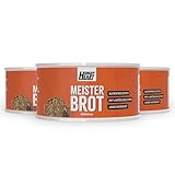 Fesitval Brot - Frisches Kürbiskernbrot 3 x 250gr | Glutenfreies Brot mit 100% Natürlichen Zutaten | 4 Jahre haltbar | Snack Dosenbrot - Essen unterwegs