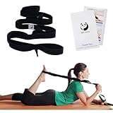 Slim Panda Yoga Gurt, Yoga Band Zum Dehnen mit 10 Schlaufen zu Dehnen und Stretching, yoga Stretch Gurt Ideal für Yoga, Fitness Pilates Physiotherapie