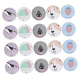 Beaupretty 20 Stück Mini Cartoon Kleiner runder Spiegel Hallo Kleiner Spiegel Reisen Pinzette Kommode schminkspiegel kinderspiegel Vanity Mirror Reisespiegel Handtaschenspiegel Plastik