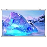 Leinwand Beamer 72 Zoll, 16:9 HD Faltbarer Beamer Leinwand, Anti-Falten Doppelseitige, Multifunktionale Anwendung, HD Bildanzeige, Heimkino Beamer Leinwand, Rolleinwand Beamerleinwand(4:3,72')