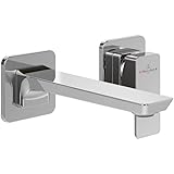 Villeroy & Boch Waschtischarmatur Subway 3.0 Einhebel, ohne Ablaufgarnitur, Wandmontage - Chrom