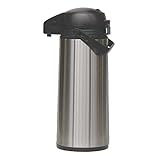 EUROHOME Airpot Pumpkanne Edelstahl mit Einer Füllmenge von 1,9 Liter