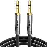 UGREEN 3,5mm Klinke auf Klinke Aux Kabel Stereo Audio Klinkenkabel für Autoradio, Kopfhörer, Galaxy A/M Serien, Redme Note Serie, PC, Tablets, Lautsprecher, MP3/ MP4 Player usw. (1m)