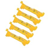 ZJchao 5 Stück Seil-Wasserwaage, Schnur-Wasserwaage, Hänge-Wasserwaage mit Geformten Haken für Maurerarbeiten, Klempnerarbeiten, Dachrinnen, Fliesenarbeiten