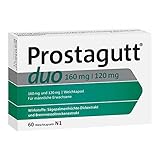 Prostagutt duo 160 mg | 120 mg Weichkapseln – Pflanzliches Arzneimittel zur Verringerung des Harndrangs bei gutartiger Prostatavergrößerung – 60 Weichkapseln
