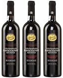 Kourtaki Mavrodaphne 3x 0,75l | Roter Dessertwein aus Patras | 15% Vol. | + 20ml Jassas Olivenöl