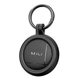MiLi LiTag Android Smart Tracker, Schlüsselfinder kompatibel mit der „Google Mein Gerät Finden“-App (nur Android), Bluetooth-Tracker für Gepäck/Taschen/Brieftaschen/Schlüssel (Schwarz, 1 Packung)