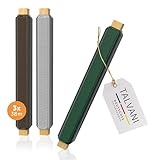 Talvani Basteldraht 3X | in grün Silber schwarz – Hochwertiger Blumendraht zum Basteln – Rostfreier Draht, DE Versand – Verbesserter Bindedraht für Pflanzen geglüht, Ø 0,65 mm | 38 m