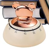 Cartoon Küchenwecker - Starker Magnet Dekorativ Manuell Kochen Lesen Countdown Uhr, Süßer Bär Design | Kinderfreundlicher Backen Lernuhr Timer für Zuhause Schule Schreibtisch Klassenzimmer