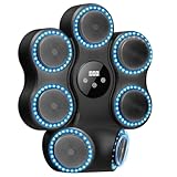 LeapBeast Music Boxing Machine mit LED-Lichtern, Bluetooth, 9 Geschwindigkeitsmodi & 11 Schlagmodus, Kinder Erwachsene Wand Befestigte Ziel Training Boxing Maschine für Zuhause & Fitnessstudio