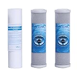 1-3-stufiges 25,4 cm Wasservorfilter-Set, Ersatz-Wasserfilter, kompatibel mit APEC RO Wasserfiltersystem Essence, Ultimate RO, ROES, Standard 25,4 cm RO-Filter, 3-stufiges Wasserfiltersystem für die