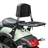 Motorrad Sozius Sissy Bar Gepäckträger for Vulcan S 650 VN650 EN650 2015 2016 2017 2018 2019 2020 2021 2022 2023 2024 2025 2026 Rückenlehne Kissen Pad
