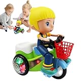 Dreirad für akrobatisches Tanzen, drehbar, für Kinder, 360 Grad drehbar, dynamische Musik, Spiel für Zuhause, Reisen, Schule, und Mädchen