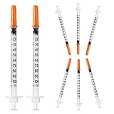 10 Stück 1 ml/cc Plastiktube (31G x 6mm) Mehrzweck-Messwerkzeuge, Einzeln verpackt, Laborzubehör