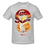 ITER Attack On Titan Eren Anime T-Shirt Für Männer Top Qualität Kurzarm Baumwolle Rundhals T-Shirts Tee-color01||XXL