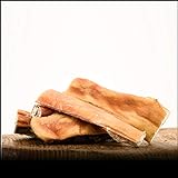 George & Bobs Rinderkopfhaut 1000g – Aromatischer Naturkausnack für Hunde – Schonend luftgetrocknet – Verschiedene Größen für mittellangen Kauspaß