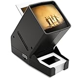 DigitConvert 35 mm Dia-Viewer, 3-fache Vergrößerung, USB-betrieben/Batteriebetrieb, für 35-mm-Folien und Positive Filmnegative (4 AA-Batterien im Lieferumfang enthalten)