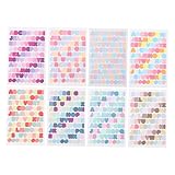 GARIOUANS 8 Blatt Teiliges DIY Buchstaben Sticker Selbstklebend Farbenfroh Verschleißfest für Tagebücher Scrapbooks Notizbücher Vielseitig Einsetzbar für Kreative Dekoration und