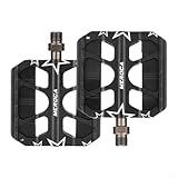 Wablissia Typ-C wiederaufladbare LED-Fahrradpedale mit breiter Plattform und versiegeltem Lager, leuchtende Fahrradpedale aus Aluminiumlegierung für verbessertes Fahren bei Nacht