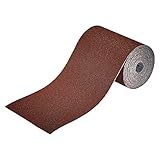 wolfcraft Schleifpapierrolle für Holz/Metall 5 m x 115 mm I 1774000 I Zum Schleifen von Holz- und Metalloberflächen K120