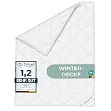 KNERST® Winterbettdecke PolarDream - atmungsaktive und temperaturausgleichende Winterdecke - extra warme Bettdecke 135x200 cm für den Winter - Ökotex Zertifiziert und waschbar bei 60°C