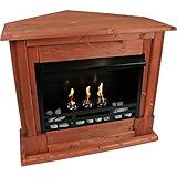 Kaminbau Mierzwa Gelkamin Ethanolkamin Kaminofen Eckkamin Rafael inkl. Zubehör Set - Kirschbaum