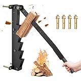 Holzspalter Manuell Wandhalterung Brennholzspalter Anzündholz Spalter zur Wandmontage Handholzspalter Tragbarer Sicher Anzündspalter Karbonstahl Quick Manuelles Spaltwerkzeug
