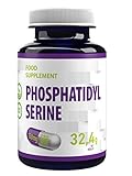 Phosphatidylserin 150mg (aus Soja) 120 Vegan Kapseln, Laborgeprüft, Hochdosiert, Nicht GVO