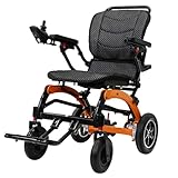 Elektrischer faltbarer Leichtgewicht-Rollstuhl - mit abnehmbarer 10AH Lithium-Batterie und 500W bürstenlosem Motor, Nettogewicht nur 17kg, 150kg Belastbarkeit und bis zu 20km Reichweite.