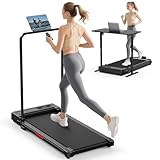 Laufband für Zuhause Walking Pad Klappbar - Home Schreibtisch Laufpad Faltbares Foldable Treadmill Leise Klappbares Laufbänder Mini Kleines Under Desk Office Running Machine Klappbare Treadmills 6km/h
