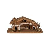 LB H&F Bergbauern Weihnachtskrippe Krippe Holzkrippe Tischkrippe (Krippe)