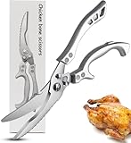 MOSFiATA Geflügelschere Küchenschere, Schere Küche Scharfe Edelstahl Knochenschere, Allzweckschere für Fleisch, Fisch,mit Sicherheitsverschluss