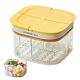 Generisch Kühlschrankdose für - Unterteilte Servierplatte Mit Deckel | Kühlschrankbox Für Früchte, Organizer Kühlschrank, organizer Unterteilt Für Nüsse Süßigkeiten