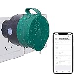 UCOMEN Wlan Steckdose Outdoor, Aussensteckdose Wasserdicht, 16A Smarte Stecker Zeitschaltuhr Outdoor Compatible with Tuya, Alexa und Google Home, Smart Life APP, 2.4GHz - 1 Pack