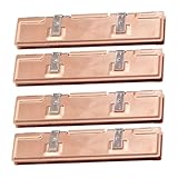 Glayent 4-Stückiges RAM-Heatsink-Radiator Aus Reinem Kupfer 126x26x7mm für RAM-Speicher-Kühler Zur Kühlung Von Desktop-Speicherradiatoren DDR2 DDR3 DDR4