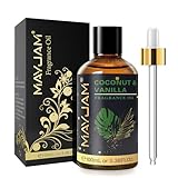 MAYJAM Kokosnuss & Vanilleöl 100ml, Premium Duftöl für ätherische Öle Diffusor, Aromatherapie, Haus, Ölbrenner