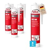 4x Alfa Folienkleber 315 g Profi-Qualität Dichtkleber Spezialklebstoff Kartusche Kleber Klebstoff Dampfbremsfolien Dampfbremse Dampfsperre Fenster Fensteranschlussbänder