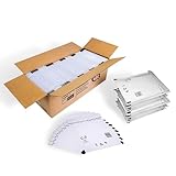 Trifoo 100 Versandtaschen Luftpolsterumschläge haftklebend Luftpolsterversandtaschen Luftpolstertaschen Polsterumschläge C3 (170 x 225 mm) weiß Selbstklebeverschluß 100 Stück