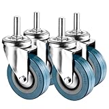 Robuste Rollen mit Bremse, 65/75 mm, Schwenkräder, M10, M12, leises Rollen, keine Spuren, Strandkorbrollen, 80 kg Tragkraft, für den Innen- und Außenbereich, 4 Stück