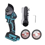 Oreilet Mini-Kreissäge, AkkuKreissäge mit 3-Zoll-Sägeblättern, Staubschutz, Kleines Trennwerkzeug, Elektrische Trennsäge für Holzbearbeitung, Heimreparatur (ohne Batterie)