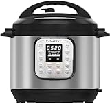 Instant Pot Duo 30 Elektro-Multikocher 3L - Schnellkochtopf, Schongarer, Reiskocher, Sautierpfanne, Joghurtbereiter, Dampfgarer und Speisewärmer, aus Edelstahl, Silver