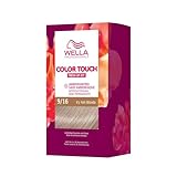 Wella Professionals Color Touch demi-permanente Haarfarbe ohne Ammoniak – Haarfärbemittel mit bis zu 50 % Grauhaar-Abdeckung – Ansatz-Kit inkl. Haarmaske – 9/16 Icy Ash Blonde (130 ml)