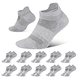 Niorasen Sneaker Socken Herren Damen, 10 Paar Baumwolle Sportsocken, Kurze Laufsocken, Atmungsaktiv Sneakersocken Weiche und Bequeme für Sport, Arbeit, Wandern, Radfahren, 39-42