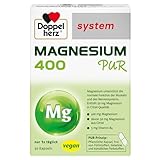 Doppelherz system MAGNESIUM 400 PUR - Magnesium unterstützt die normale Funktion der Muskeln - vegan - 30 Kapseln