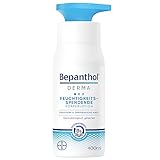 Bepanthol DERMA Feuchtigkeitsspendende Körperlotion, Körperpflege für empfindliche und trockene Haut, dermatologisch getestete Feuchtigkeitscreme mit Dexpanthenol, 400 ml Pumpspender