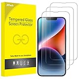 JETech Full Screen Schutzfolie für iPhone 16e 2025, iPhone 14 6,1 Zoll, 9H Panzer Schutz Glas Folie Displayschutz Hat Keinen Einfluss auf die Hülle, HD Klar, 3 Stück