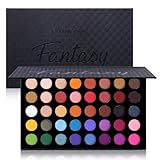 Lidschatten Palette Bunt 40 Farben - Eyeshadow Palette Matt und Schimmernde - Liedschatenpalete Make Up Palette Hohe Farbwiedergabe für Urlaubs und Alltags Make Up