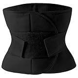 FUSHENGCHUANG Bauchgurt nach Geburt Rückbildungsgürtel mit Schlankeffekt, auch für Kaiserschnitt geeignet (Schwarz, M)